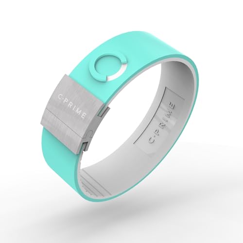 Cprime NEO Sport-Balance-Armband in Kaltgröße, Silikagel, hält Gleichgewicht und Motivation sorgen für Energie für alle Sportarten (Blau Weiß, 21,6 cm) von Cprime