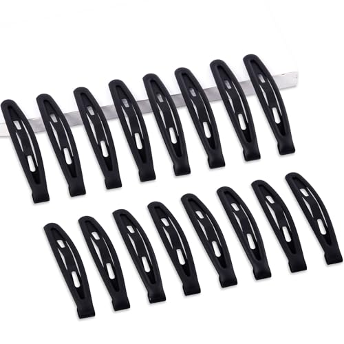 Cptots Haarspangen aus Metall für Damen, rutschfeste Haarspangen für dickes und dünnes feines Haar, mattschwarz, 5,9 x 1,1 cm, 16 Stück von Cptots