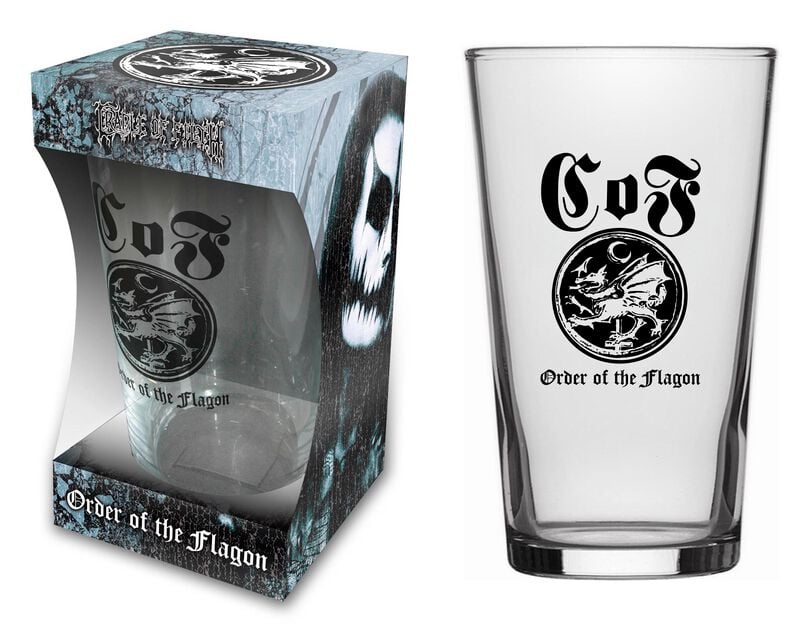 Cradle Of Filth Bierglas - Order Of The Flagon - klar  - Lizenziertes Merchandise! von Cradle Of Filth