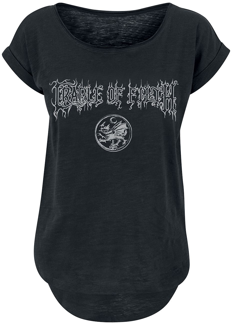 Cradle Of Filth Dragon Logo T-Shirt schwarz in L von Cradle Of Filth