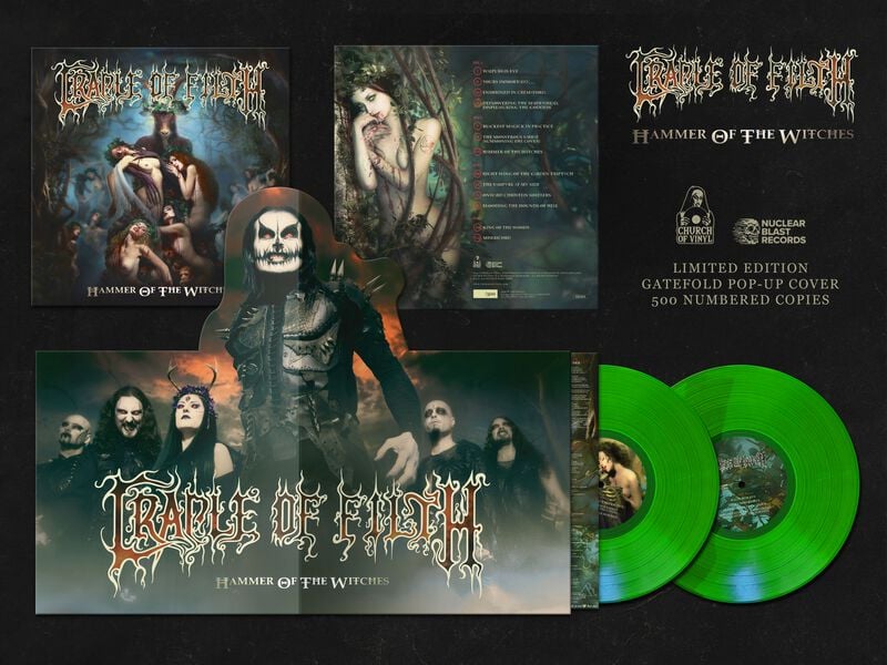 Cradle Of Filth Hammer of the witches LP multicolor Cradle Of Filth Hammer of the witches LP multicolor von Cradle Of Filth