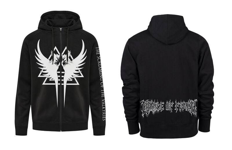 Cradle Of Filth Kapuzenjacke - Valkyrie - S bis L - für Männer - Größe M - schwarz  - Lizenziertes Merchandise! von Cradle Of Filth