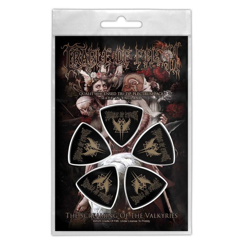 Cradle Of Filth Plektren-Set - The Screaming Of The Valkyries - multicolor  - Lizenziertes Merchandise! von Cradle Of Filth