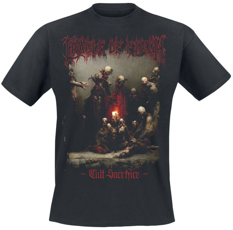 Cradle Of Filth T-Shirt - Cult Sacrifice - S bis XXL - für Männer - Größe L - schwarz  - Lizenziertes Merchandise! von Cradle Of Filth