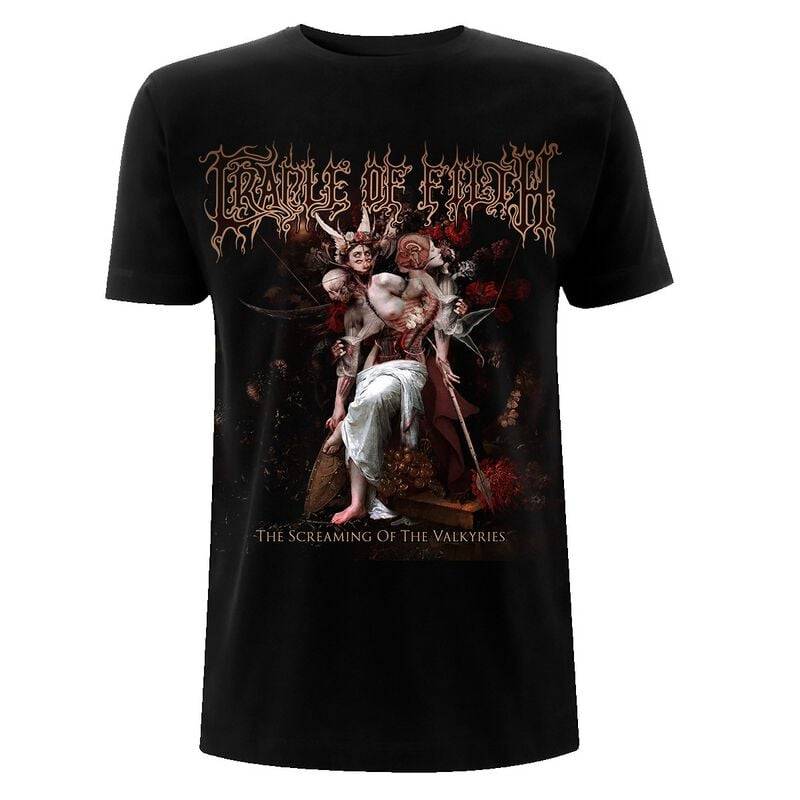 Cradle Of Filth T-Shirt - The Screaming Of The Valkyries - S bis XXL - für Männer - Größe XXL - schwarz  - Lizenziertes Merchandise! von Cradle Of Filth