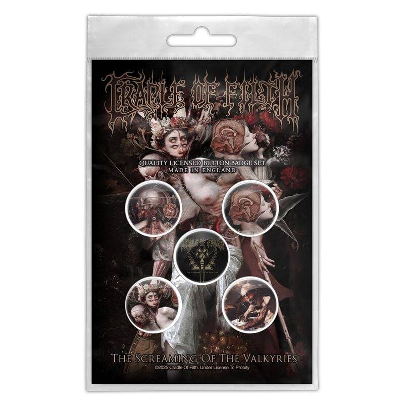 Cradle Of Filth The Screaming Of The Valkyries Button multicolor von Cradle Of Filth
