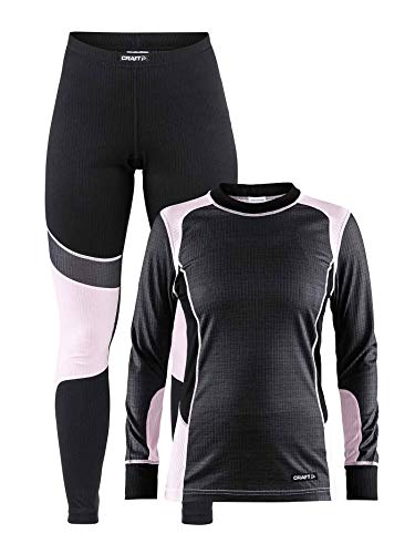 CRAFT BE ACTIVE BASELAYER SET Damen Thermo Funktions Unterwäsche Set 1905331(M,DK GREY MELANGE/MISTY) von Craft