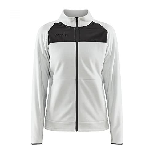 Craft ADV EXPLORE FLEECE MIDLAYER | Fleecejacke Damen S | Ash-Granit | Gebürstetes Fleece | Mit Daumenloch | Reißverschlusstaschen | Quick Dry Jacke Damen | Outdoor Fleecejacken für Damen von Craft