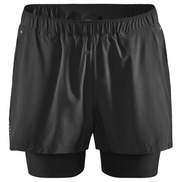 Craft - ADV Essence 2-in-1 Stretch Shorts - Laufshorts Gr L;M;S;XL;XXL blau;schwarz/grau von Craft