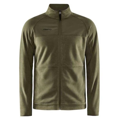 Craft ADV Explore Fleece Midlayer Herren S | Rift | Fleecejacke Herren aus recyceltem Polyester | Seitentaschen & Brusttaschen mit Reißverschluss | Pullover für Herren zum Wandern und Skifahren von Craft