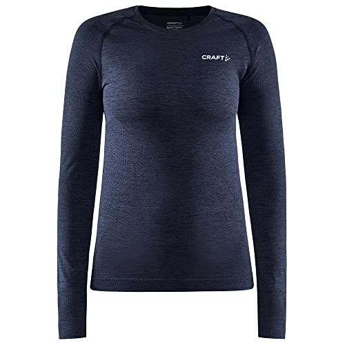 Craft CORE Dry Active Comfort LS W | Funktionsshirt Damen Langarm L | Blaze | Bodymaping für verbesserte Thermoregulierung | Sport Shirts für Damen aus recycelten Materialien | Fitness Shirt Damen von Craft