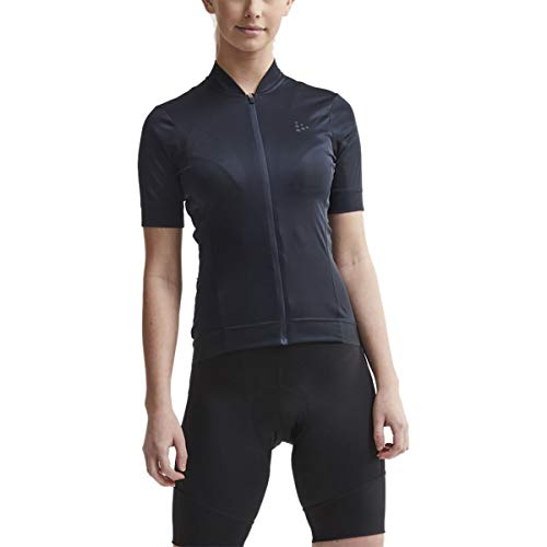 Craft CORE Essence Damen Fahrradtrikot 3LS Blaze – Funktionsshirt eng anliegend, atmungsaktiv & weich – Kurzarm Sportshirt mit Reißverschluss & Rückentaschen von Craft