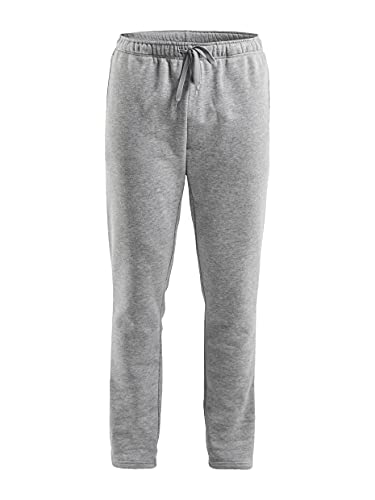 Craft Community Herren Sweatpants | Größe 3XL | Grey Melange | Trainingshose | Jogginghose | Sporthose | Freizeithose | 40°C Wäsche | Mikrofaser-Baumwolle-Mix | Regular Fit von Craft