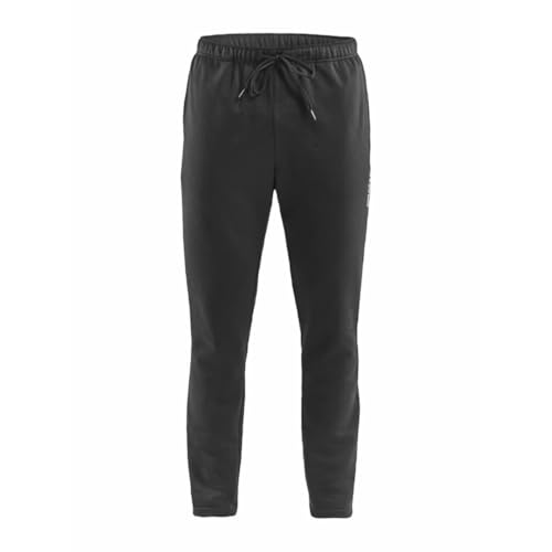 Craft Community Herren Sweatpants | Größe XXL | Schwarz | Trainingshose | Jogginghose | Sporthose | Freizeithose | 40°C Wäsche | Mikrofaser-Baumwolle-Mix | Regular Fit von Craft