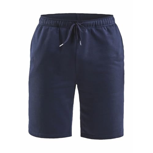 Craft Community Herren Sweatshorts | Größe XL | Navy | Trainingshose | Jogginghose | Sporthose | Freizeithose | 40°C Wäsche | Mikrofaser-Baumwolle-Mix | Kurze Hose von Craft