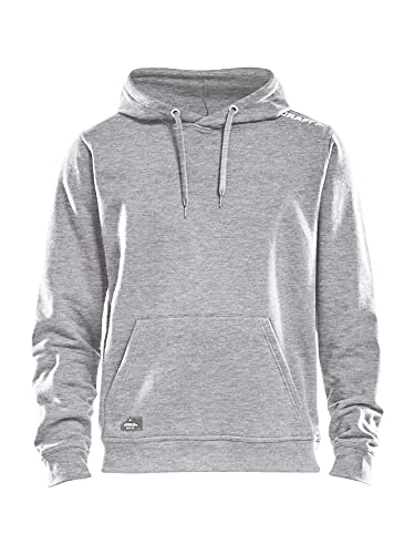 Craft Community Hoodie für Herren | Größe L | Grey Melange | Hoodie Herren | Sweatjacke Herren mit Kapuze | Kapuzenpullover | Sweatshirt | Mikrofaser-Baumwolle-Mix von Craft