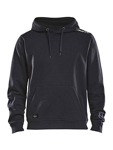 Craft Community Hoodie für Herren | Größe L | Schwarz | Hoodie Herren | Sweatjacke Herren mit Kapuze | Kapuzenpullover | Sweatshirt | Mikrofaser-Baumwolle-Mix von Craft