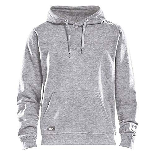 Craft Community Hoodie für Herren | Größe M | Grey Melange | Hoodie Herren | Sweatjacke Herren mit Kapuze | Kapuzenpullover | Sweatshirt | Mikrofaser-Baumwolle-Mix von Craft