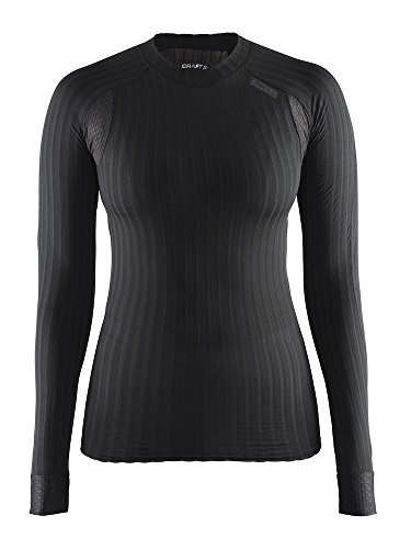 Craft Damen Active Extreme 2.0 CN LS W Langarm-Unterwäsche, Rundhalsausschnitt, Schwarz, FR : L (Taille Fabricant : 40: L) von Craft