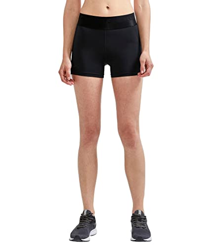 Craft Damen Core Essence Hot Pants Laufhose, Schwarz, L EU von Craft