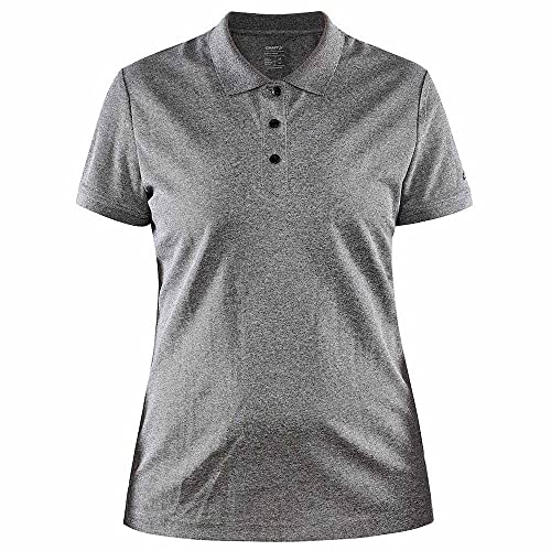 Craft Damen Core Unify Poloshirt Polohemd, grau, XS von Craft