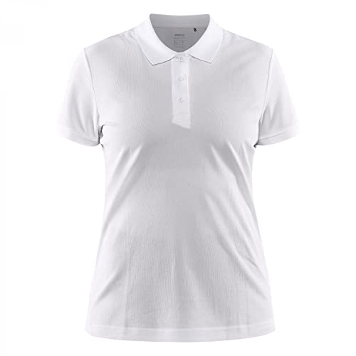 Craft Damen Core Unify Poloshirt Polohemd, weiß, M von Craft