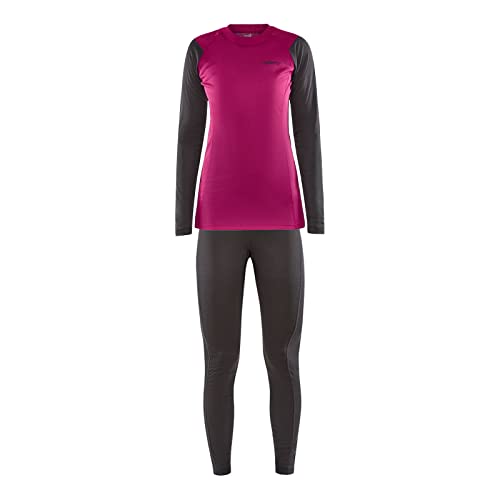 Craft Damen Core Warm Baselayer Set, roxo-Granite, S von Craft