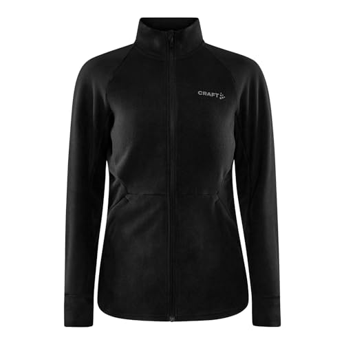 Craft Damen Funktionsjacke Fleecejacke ADV Fleece Midlayer, Farbe:Schwarz, Artikel:-999000 Black, Größe:S von Craft