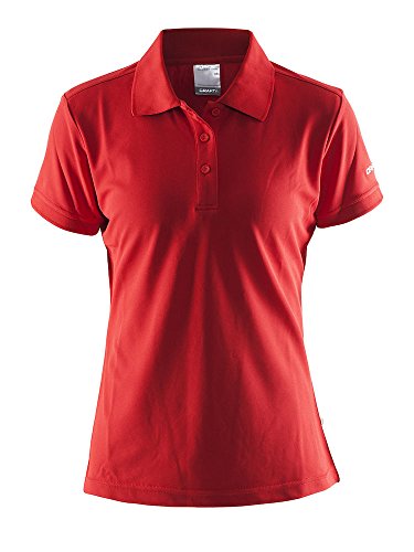 Craft Damen POLO PIQUE CLASSIC W red L Polohemd, L von Craft