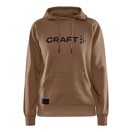 Craft Damen Pullover Hoodie Kapuzenpullover Core Hood, Farbe:Braun, Artikel:-224000 Sepia, Größe:L von Craft