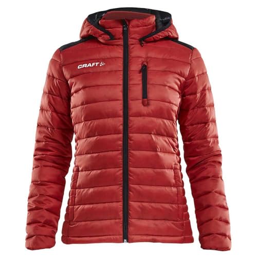 Craft Damen Steppjacke Isolate Jacket 1905994 Bright Red/Black L von Craft