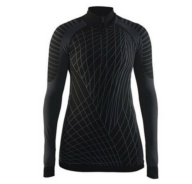 Craft Funktionsshirt Craft Damen Active Intensity Zip Women Black Granite Baselayer von Craft