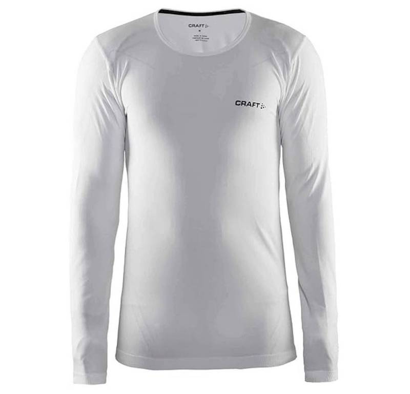 Craft Funktionsshirt Longsleeve Craft Active Comfort Rundausschnitt LS Weiß Herren von Craft