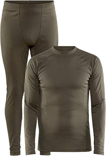 Craft Herren Core Warm Baselayer Set, Dark Olive von Craft