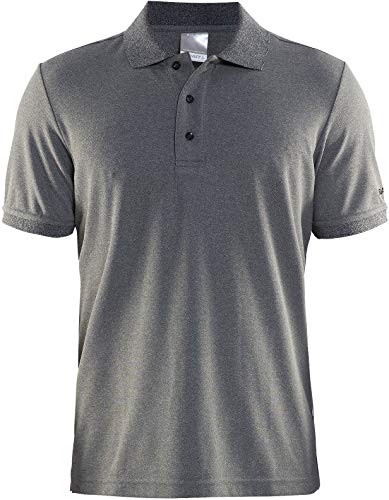 Craft Herren Poloshirt Polo Pique Classic 192466 Dk Grey Melange M von Craft