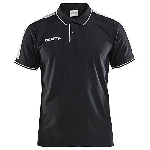 Craft Herren Poloshirt Pro Control Poloshirt 1906734 Black/White XXL von Craft