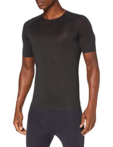 Craft Baselayer NANOWEIGHT SS M für Herren | Sportshirt | Weiß & Schwarz | Gr. XS-3XL | Leichtes Mesh mit Kühleffekt von Craft