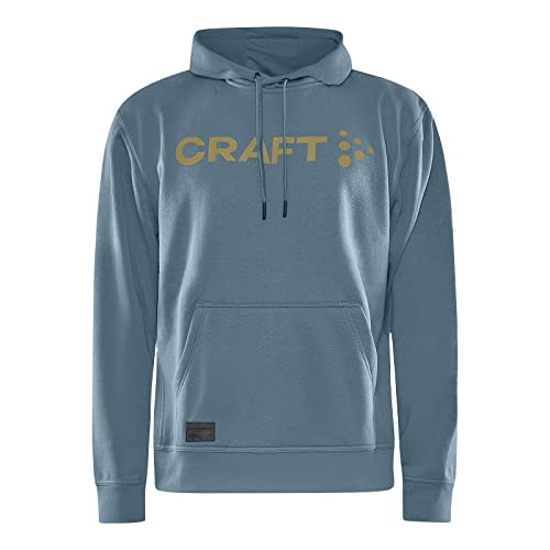 Craft Herren Pullover Hoodie Sweater Kapuzensweatshirt Kapuzenpullover Core Hood, Farbe:Blau, Größe:L, Artikel:-362000 Flow von Craft