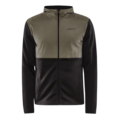 Craft Herren Trainingsjacke Kapuzenjacke ADV Essence Jersey Hood Jacket, Farbe:Mehrfarbig, Größe:M, Artikel:-992244 Slate/Dark Clay von Craft