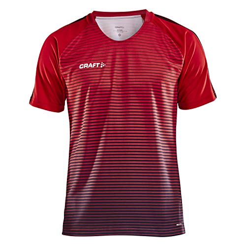 Craft Herren Trikot Pro Control Stripe Jersey 1906698 Bright Red/Navy XL von Craft