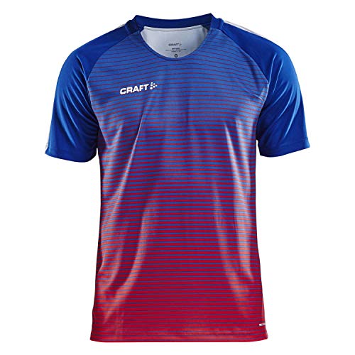 Craft Herren Trikot Pro Control Stripe Jersey 1906698 Cobalt/Bright Red XXXL von Craft