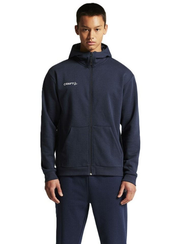 Craft Kapuzenpullover Community 2.0 Logo Full Zip Hoodie (Baumwolle/Polyester) navyblau von Craft