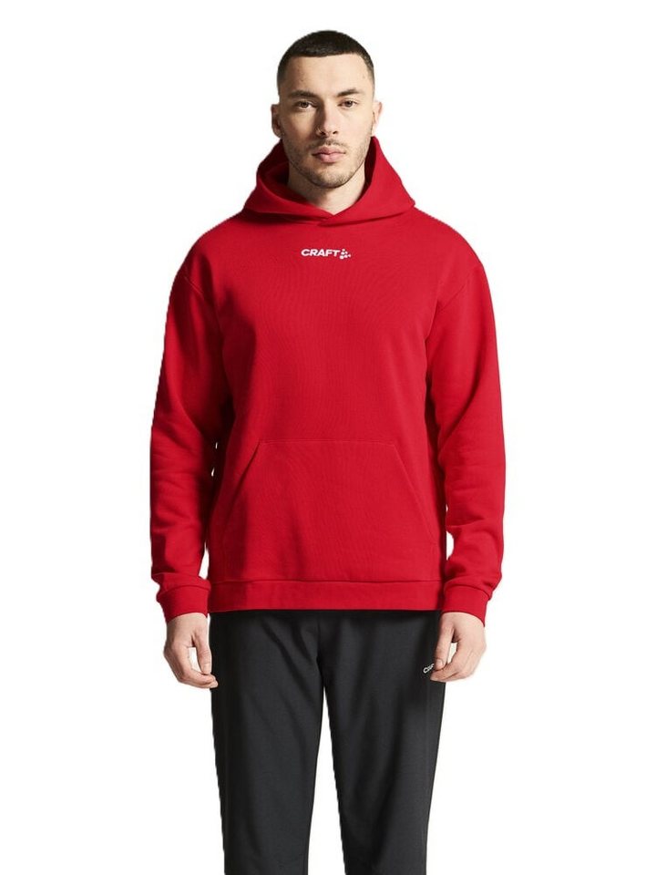 Craft Kapuzenpullover Community 2.0 Logo Hoodie (athletische Passform) rot Herren von Craft