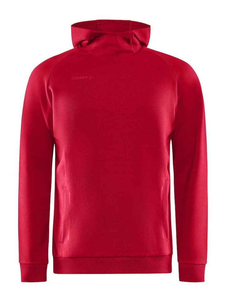 Craft Kapuzenpullover Hoodie Core Soul Sweatshirt (komfortable Passform) rot Herren von Craft