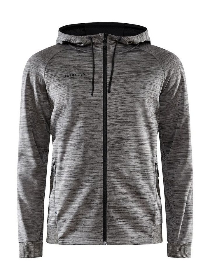 Craft Kapuzenpullover Kapuzenjacke ADV Unify (2 Taschen, Recyclingpolyester) dunkelgrau von Craft