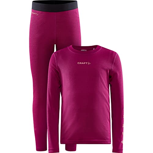 Craft Kinder Core Warm Baselayer Set, roxo-Coral, EU 146-152 von Craft