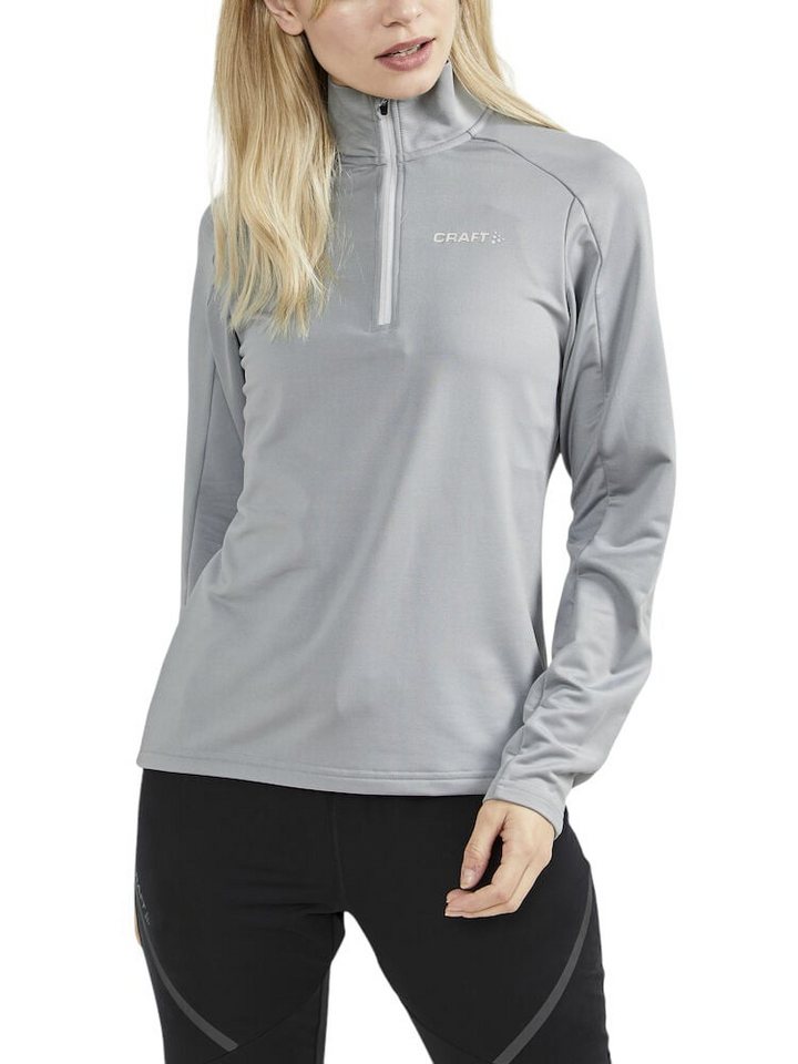 Craft Langarmshirt CORE Gain (Midlayer, Half-Zip) hellgrau Damen von Craft