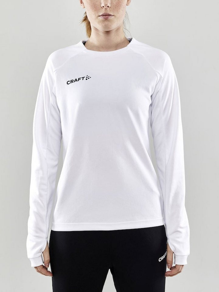 Craft Langarmshirt Evolve Crew Neck - aus Stretchmaterial - weiss Damen von Craft