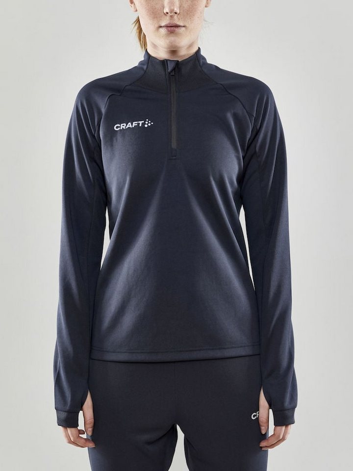 Craft Langarmshirt Evolve Halfzip - strapazierfähig, aus Stretchmaterial - dunkelgrau von Craft