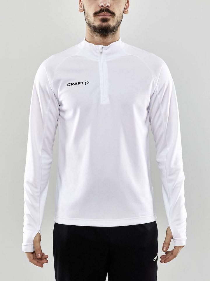 Craft Langarmshirt Evolve Halfzip - strapazierfähig, aus Stretchmaterial - weiss Herren von Craft